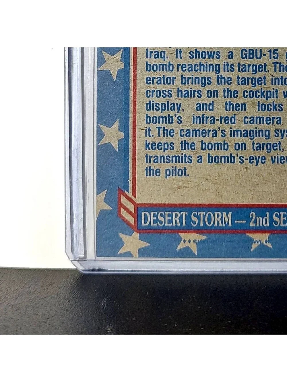 Bomb’s-Eye View 1991 Topps Desert Storm #165 Card - Picture 9 of 10